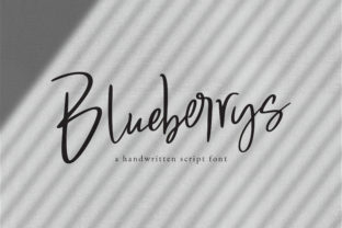 Blueberrys: A Modern Handwritten Font for Web Design