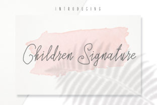 Children Signature: A Playful Handwritten Font for Creative Projects