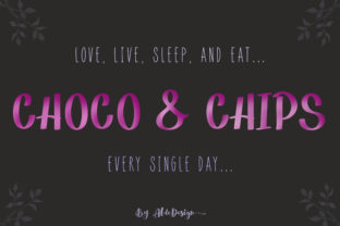 Choco Chips: A Playful Font for Crafters and Creators