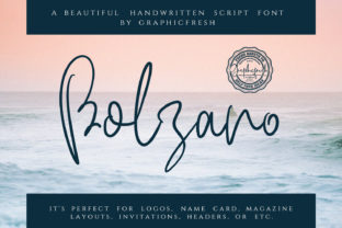 Discover Bolzano: A Light and Elegant Handwritten Font