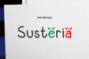 Discover Susteria: A Playful Handwritten Font for Editorial Charm