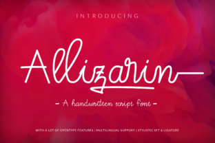 Discovering Allizarin: A Handwritten Font for Editorial Charm