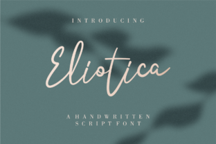 Eliotica: A Handwritten Font for Elegant Editorial Design