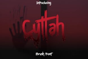 Enhance Your Brand with Cyttah: A Darkly Elegant Handwritten Font