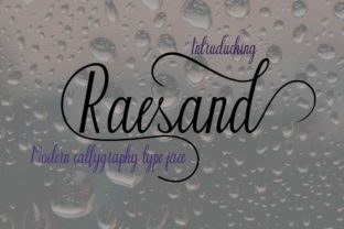 Enhance Your Brand with Raesand: A Bold Calligraphy Font
