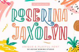Enhance Your Brand with Roserina Jaxolyn: A Playful Handwritten Font