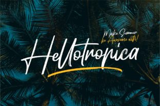 Enhance Your Campaign with Hellotropica: A Bold Handwritten Font