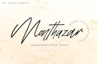 Monthazar: A Handwritten Font for Editorial Elegance