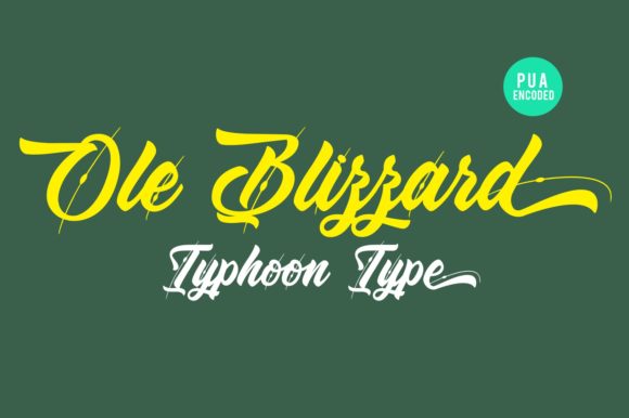 Ole Blizzard: A Bold and Playful Handwritten Font
