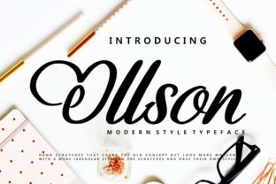 Ollson: A Bold and Charming Handwritten Font for Crafters