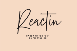 Reactin: The Handwritten Font for Modern Web Design