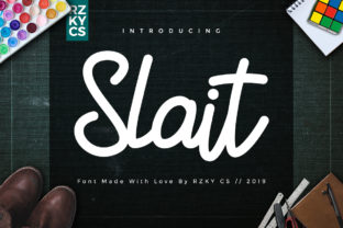Slait: A Charming Handwritten Font for Creative Branding