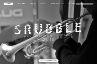 Srubble: A Modern Display Font for Creative Web Design
