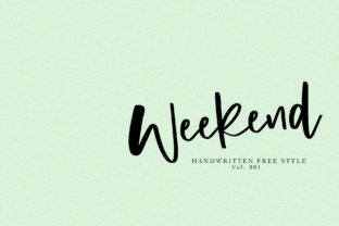 Weekend: A Fun and Relaxed Handwritten Font for Crafters